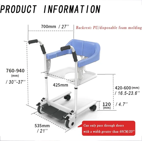 chaise transfert malade – Image 4