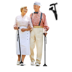 Canne de marche pliable antidérapante